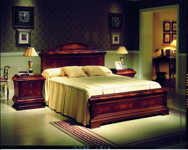 verona walnut bedroom